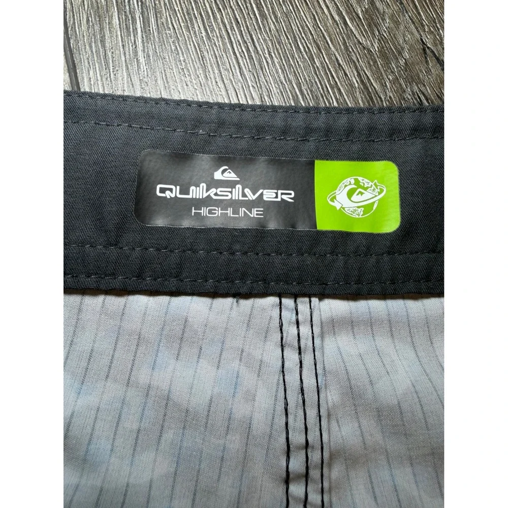 Quiksilver Highline Highlite Board Shorts Blue Black 29 Swim Trunks‎ AQBS031311